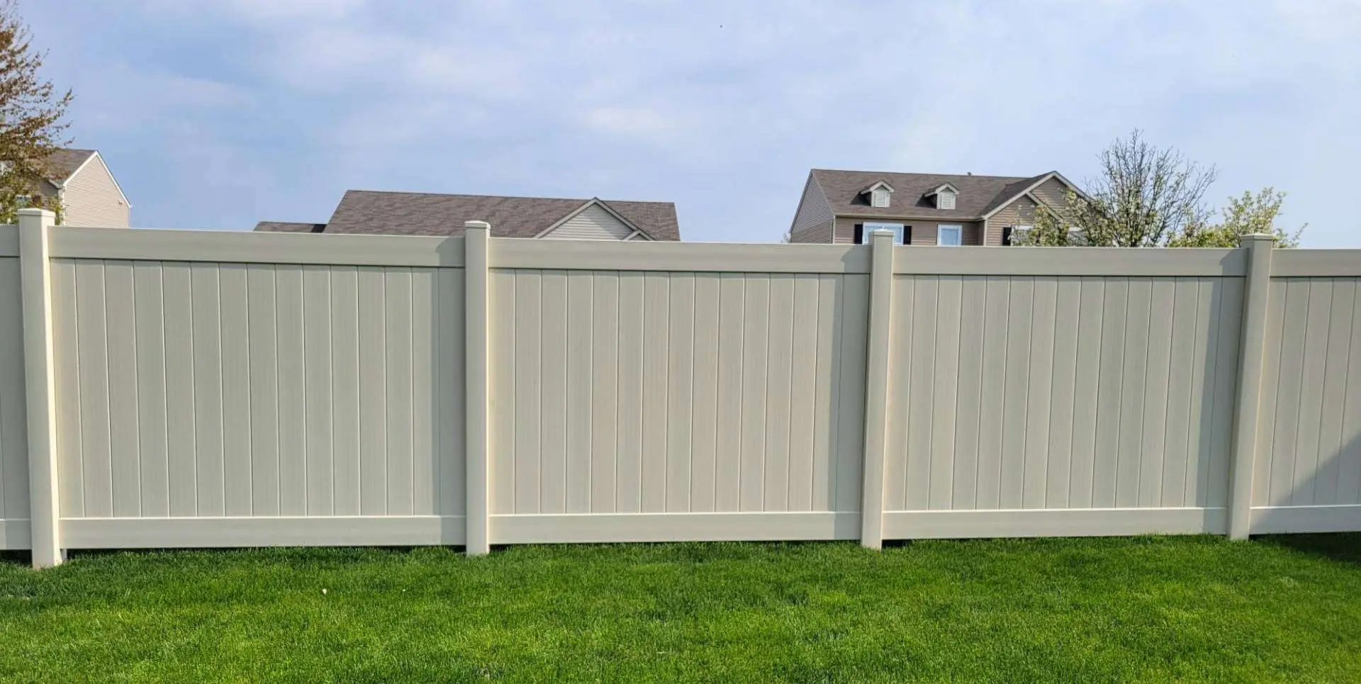 Backyard fence and privacy wall