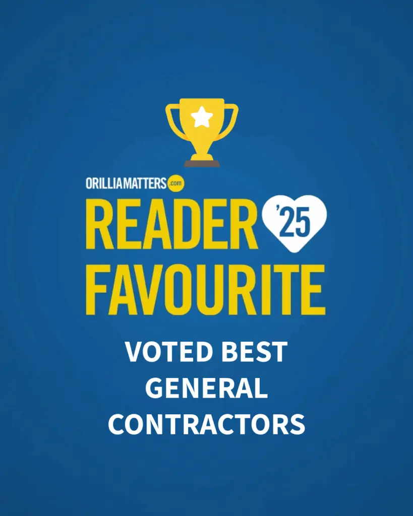 Award for best general contractors in orillia, ontario